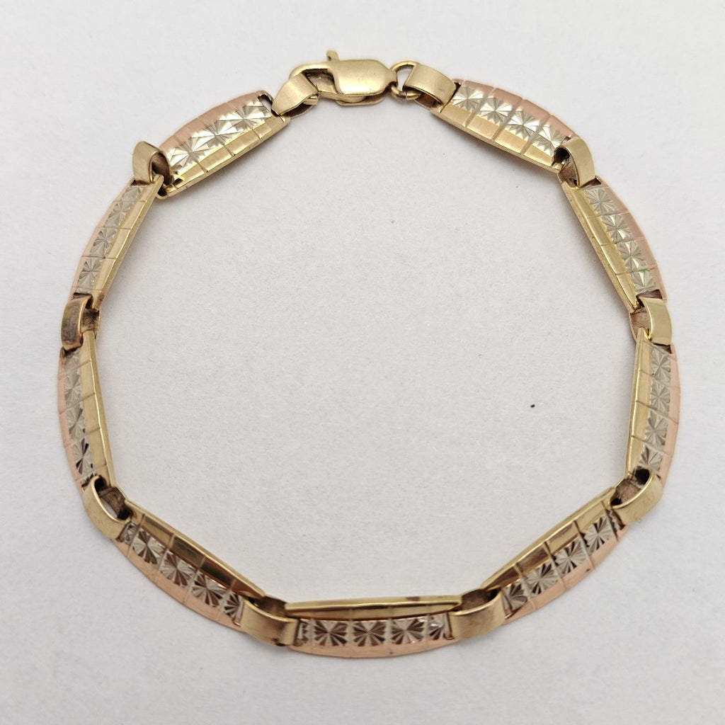 PULSERA ORO COMBINADO 10 K 2,50 GRMS (SEMINUEVO)