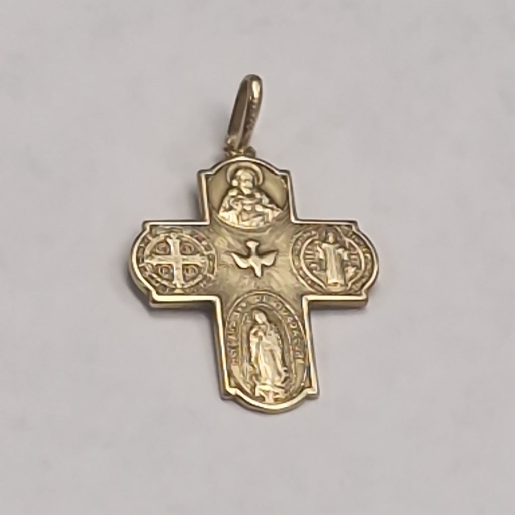 CRUZ,DIJE ORO 14 K 2,60 GRMS (SEMINUEVO)