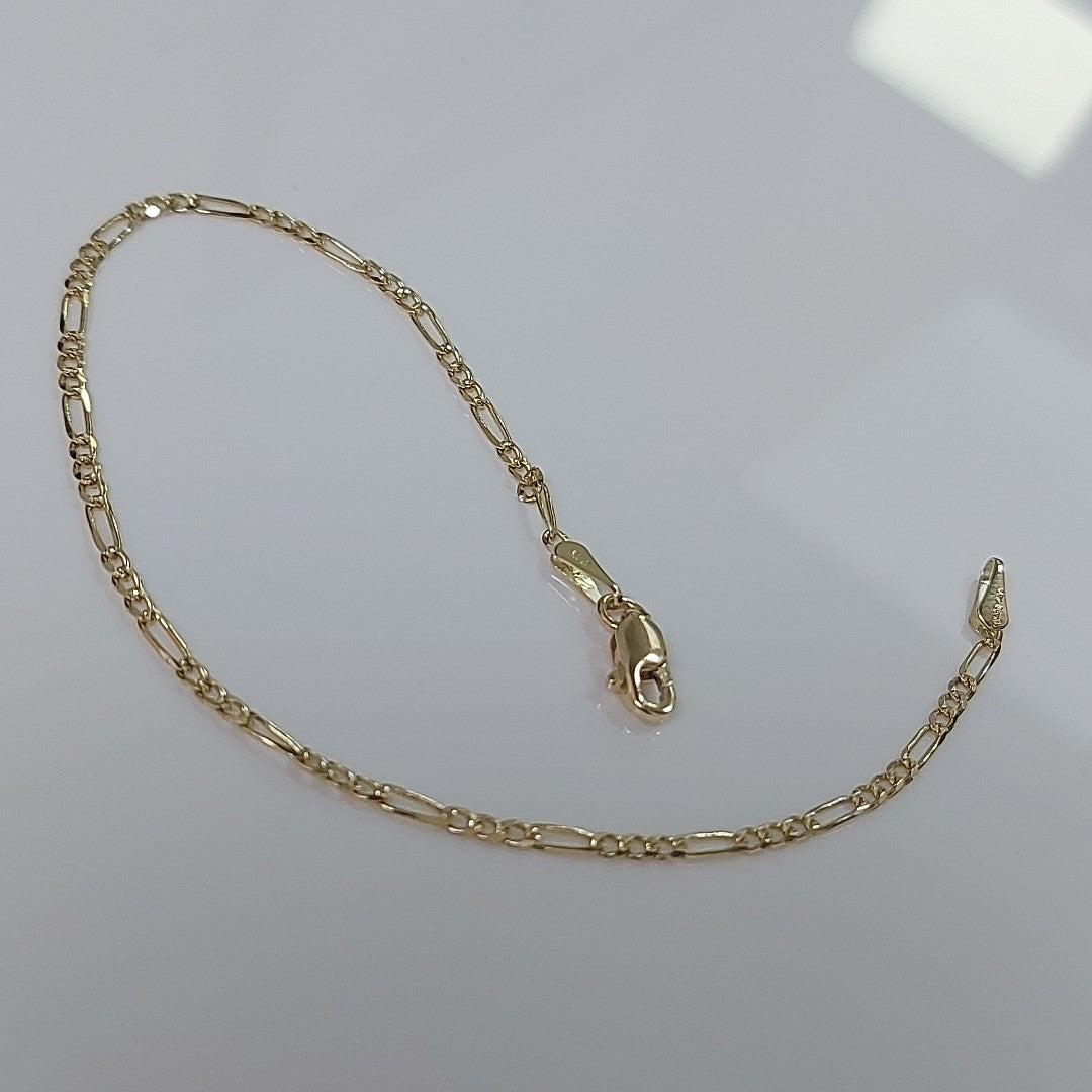 PULSERAS 3X1 ORO 14K 18 CM 1.6 GR (NUEVO)