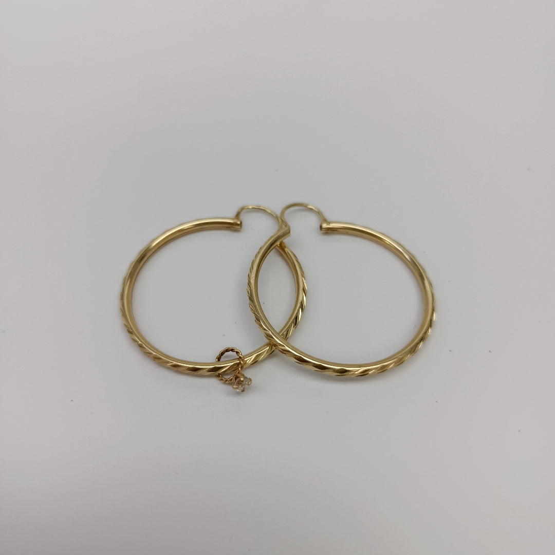 ARRACADAS PAR ORO 14 K 2 GRMS (SEMINUEVO)