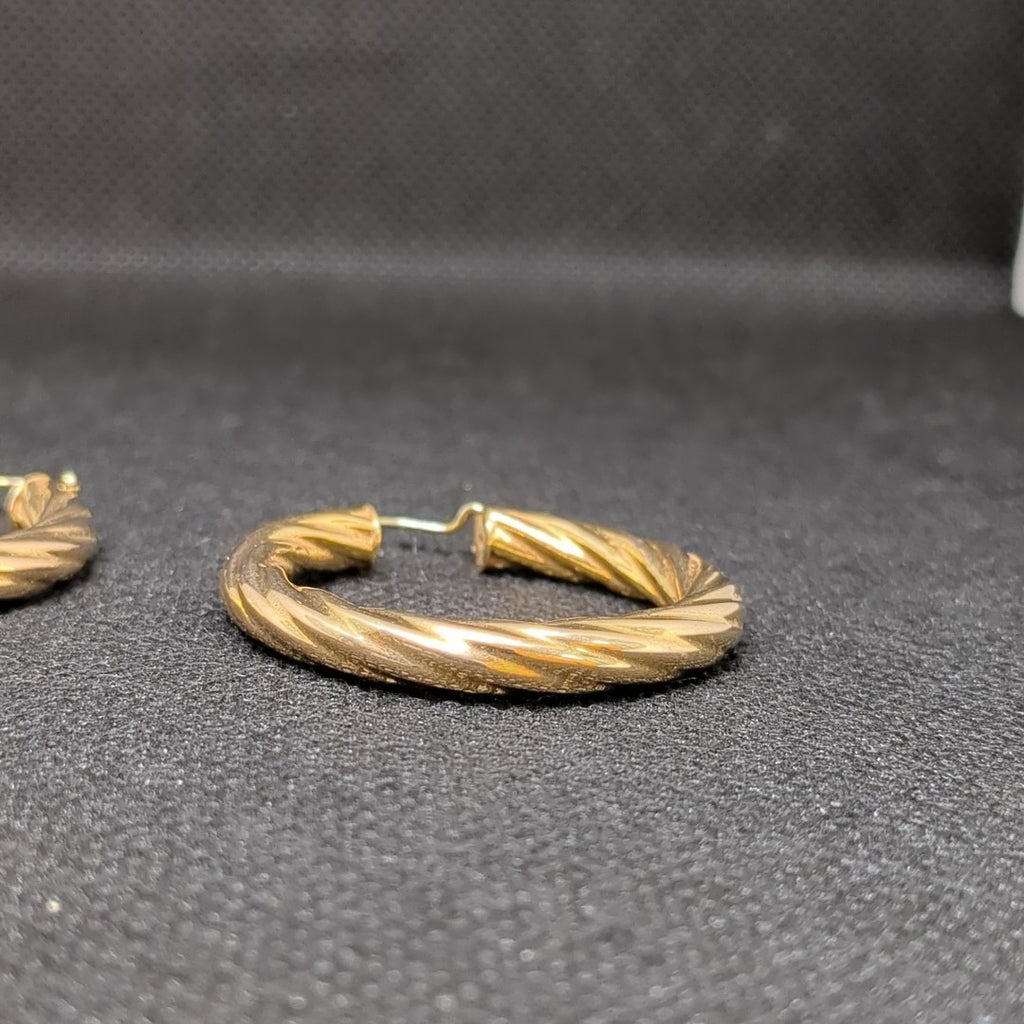 ARRACADAS PAR ORO 14 K 7.7 GRMS (SEMINUEVO)