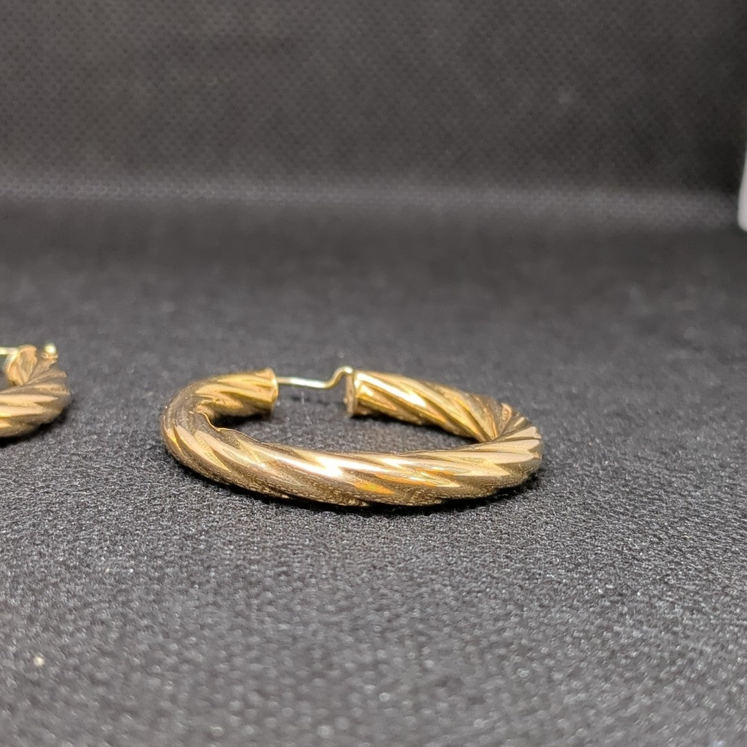 ARRACADAS PAR ORO 14 K 7.7 GRMS (SEMINUEVO)