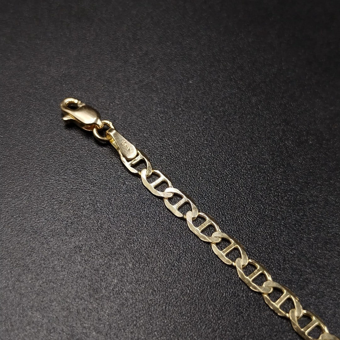 PULSERAS TEJIDO MARINERA ORO 14K 21 CM 3.4 GR (NUEVO)