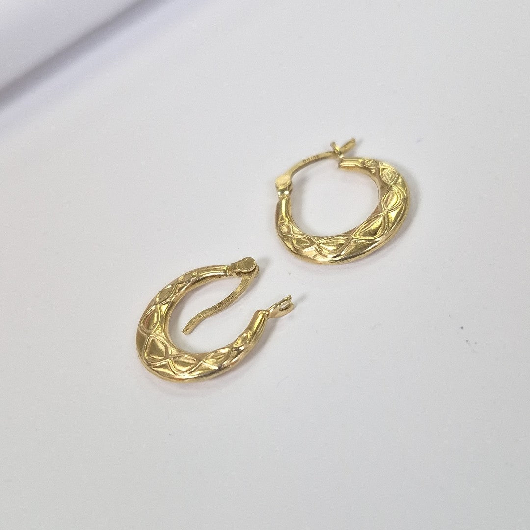 ARRACADAS PAR ORO 14 K 1,40 GRMS (SEMINUEVO)