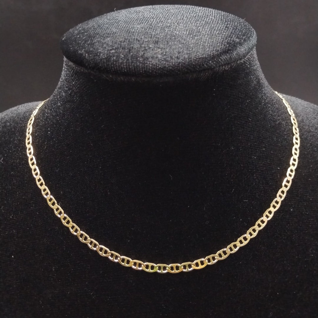 CADENAS TEJIDO MARINERA ORO 14K 50 CM 7.5 GR (NUEVO)