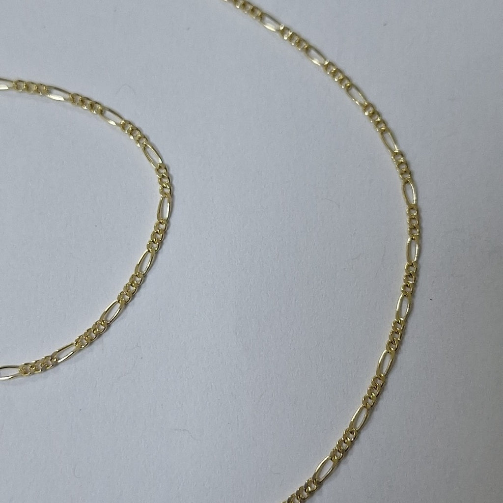 CADENAS TEJIDO 3X1 ORO 14K 55 CM 2.7 GR (NUEVO)
