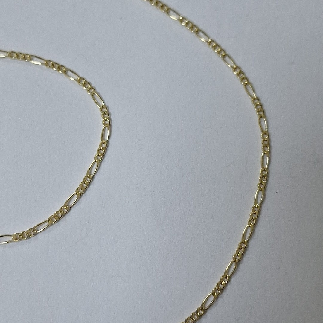 CADENAS TEJIDO 3X1 ORO 14K 55 CM 2.7 GR (NUEVO)