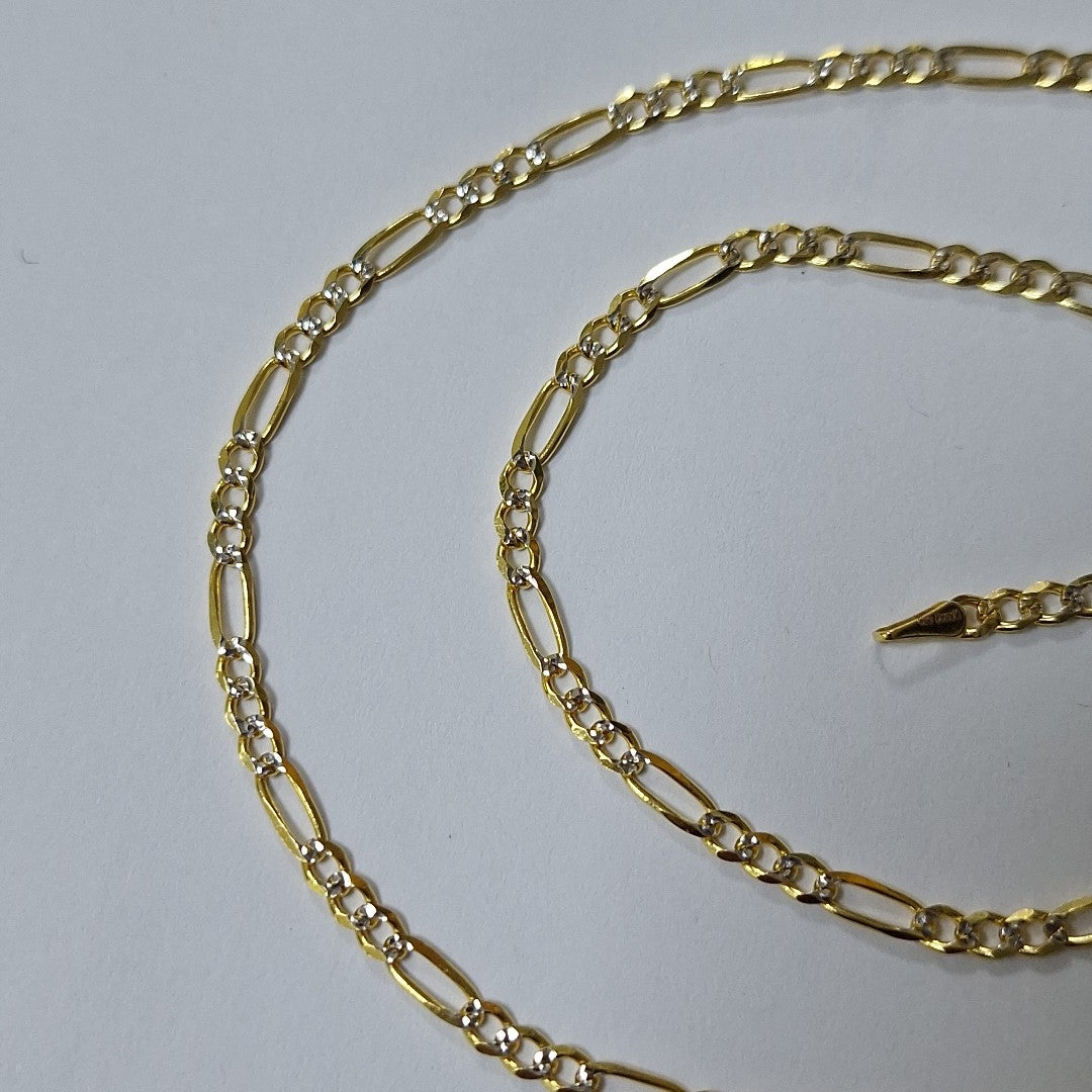 CADENAS 3X1 DIAMANTADA ORO 14K 55 CM 8.4 GR (NUEVO)