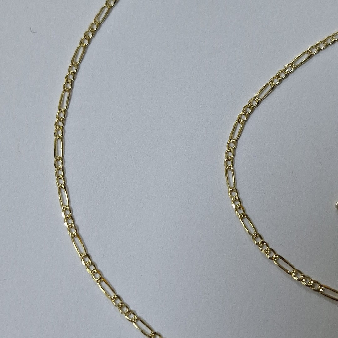 CADENAS 3X1 ORO 14K 55 CM 4 GR (NUEVO)