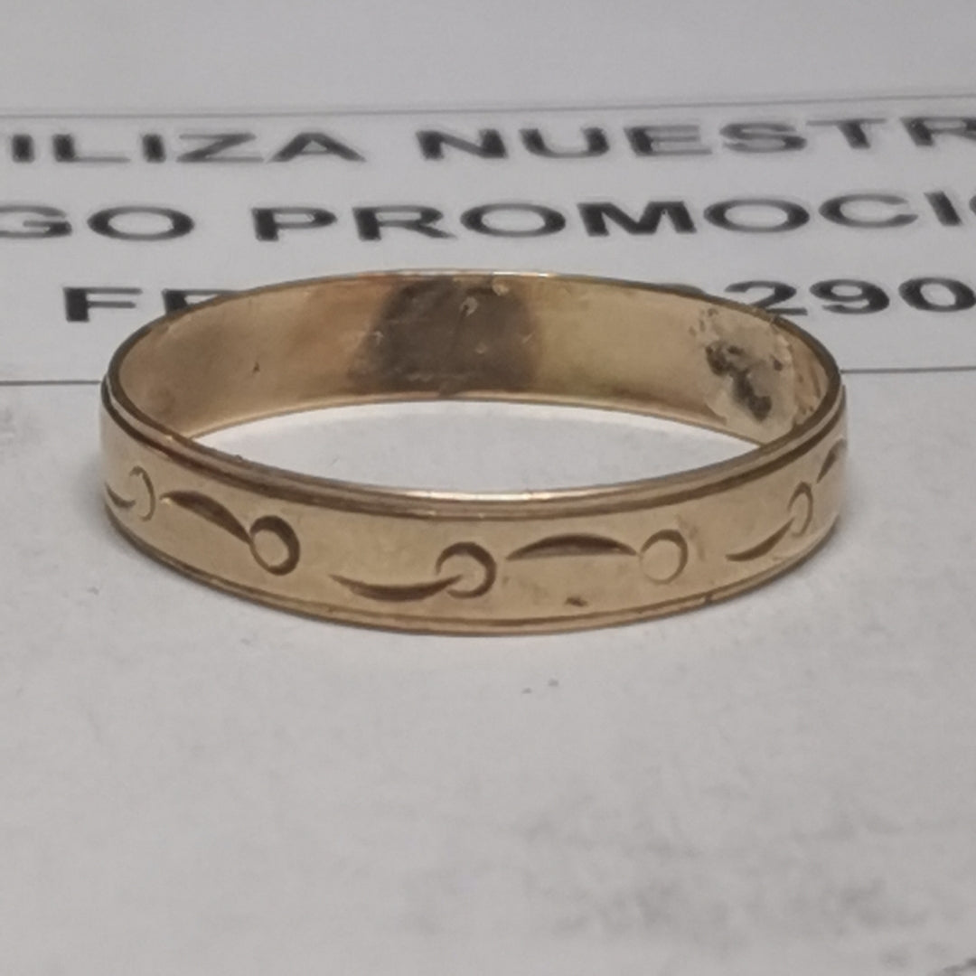 ANILLO ORO 14 K 1,40 GRMS (SEMINUEVO)