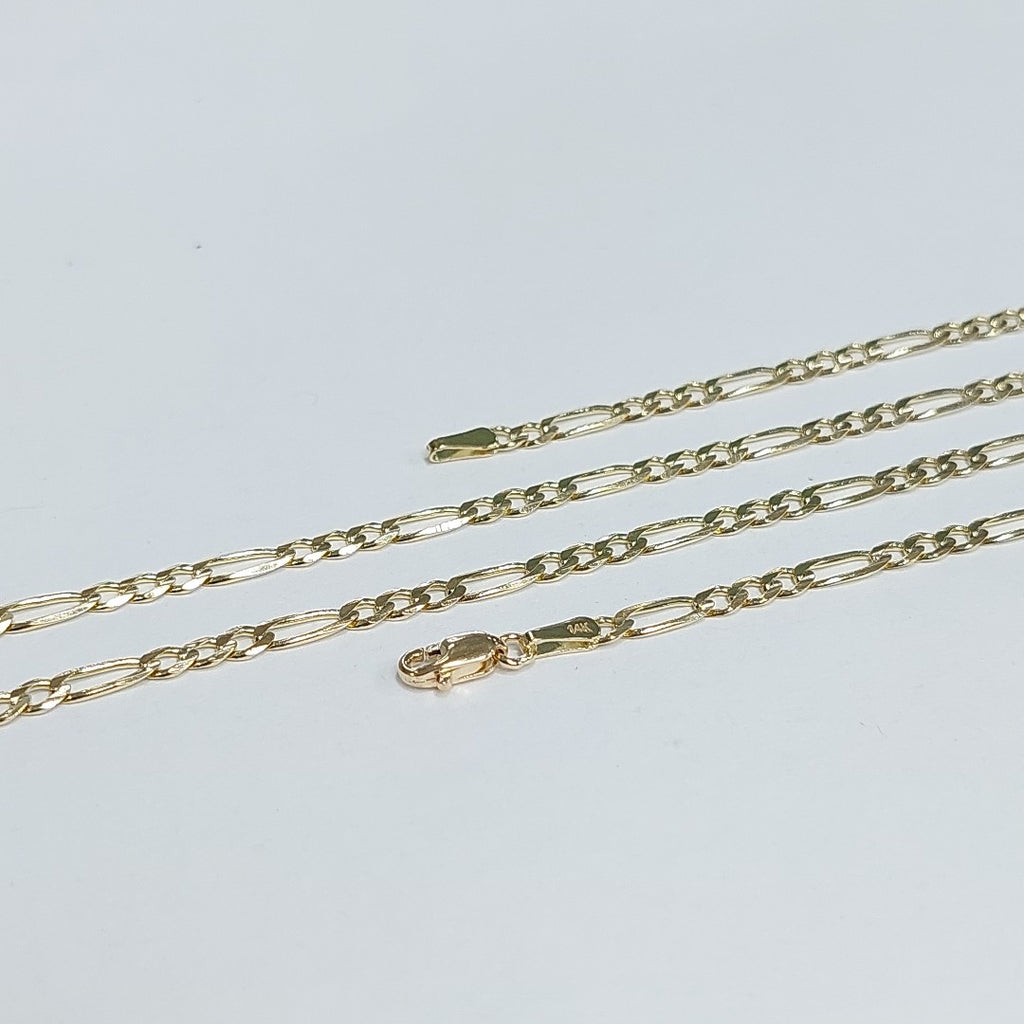 CADENAS 3X1 ORO 14K 60 CM 8.5 GR (NUEVO)