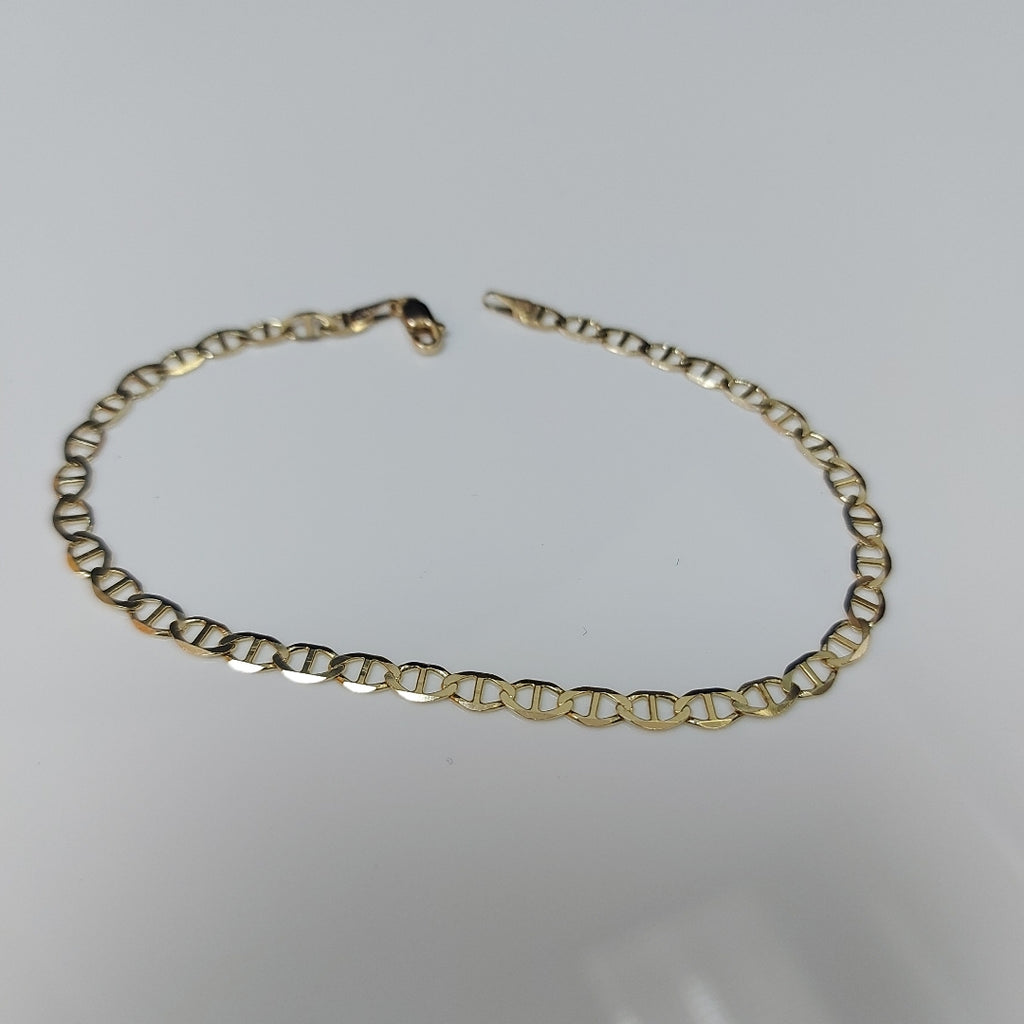 PULSERAS TEJIDO MARINERA ORO 14K 21 CM 3.4 GR (NUEVO)
