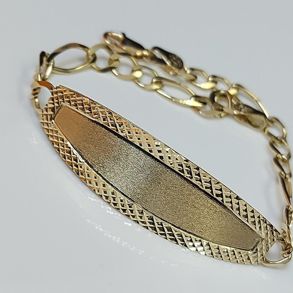 PULSERAS TEJIDO ESCLAVA 3X1 ORO 10K 21 CM 8.4 GR (NUEVO)