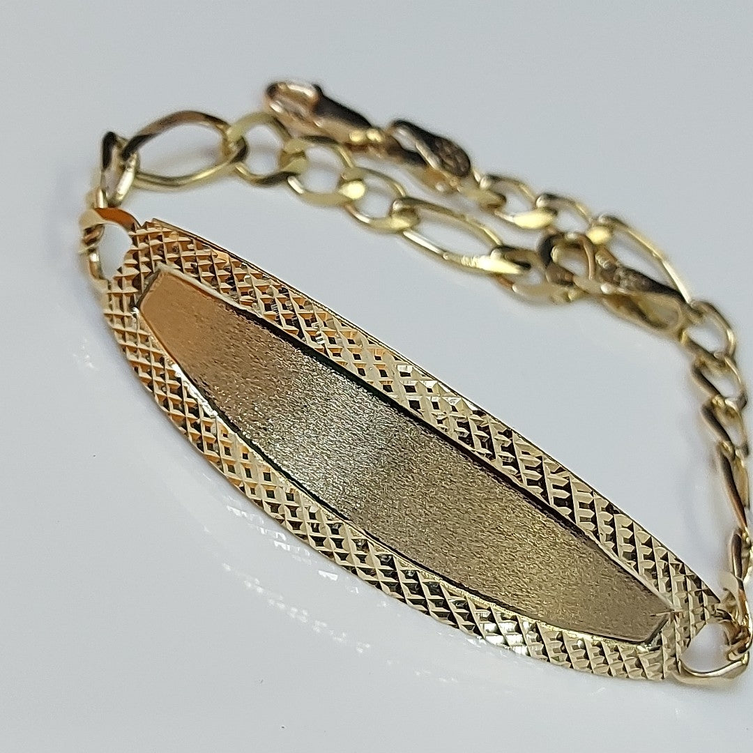 PULSERAS TEJIDO ESCLAVA 3X1 ORO 10K 21 CM 8.4 GR (NUEVO)