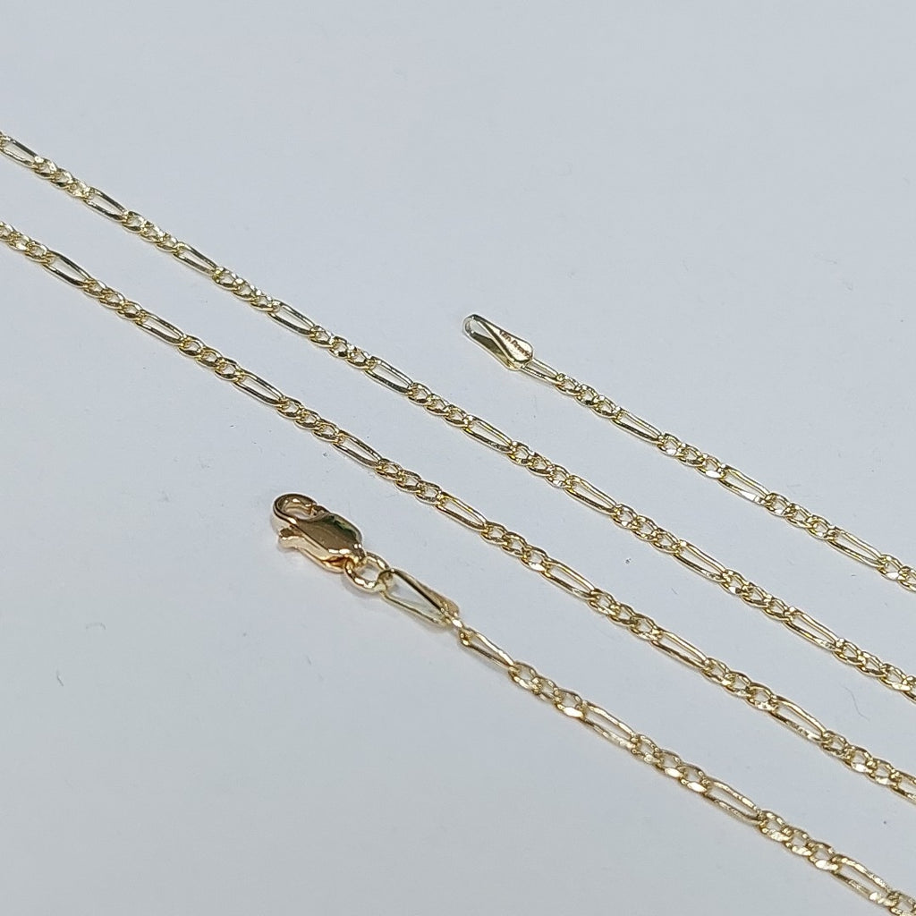 CADENAS 3X1 ORO 14K 55 CM 3.8 GR (NUEVO)