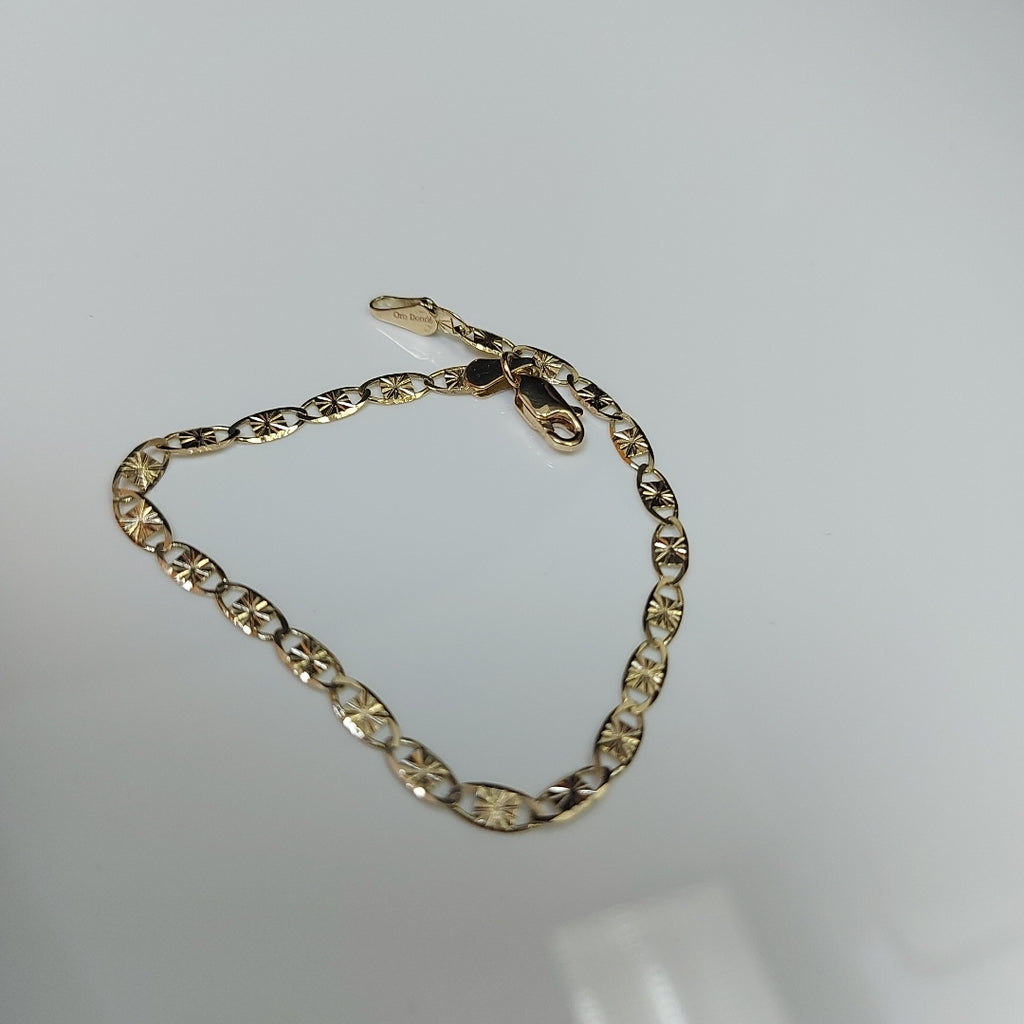 PULSERAS GUCHI ORO 14K 18 CM 2.9 GR (NUEVO)
