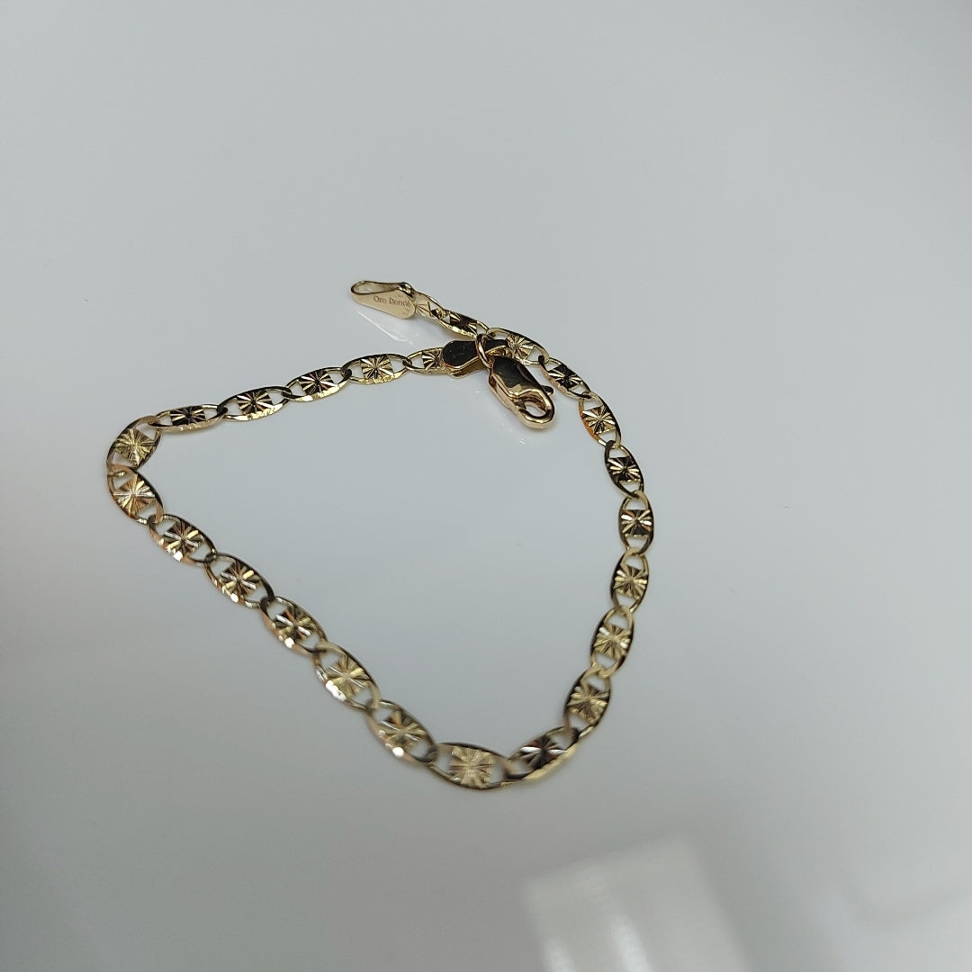 PULSERAS GUCHI ORO 14K 18 CM 2.9 GR (NUEVO)