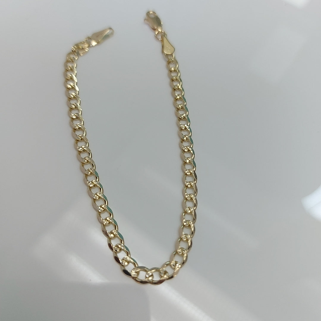 PULSERAS BARBADA ORO 14K 18 CM 4.6 GR (NUEVO)