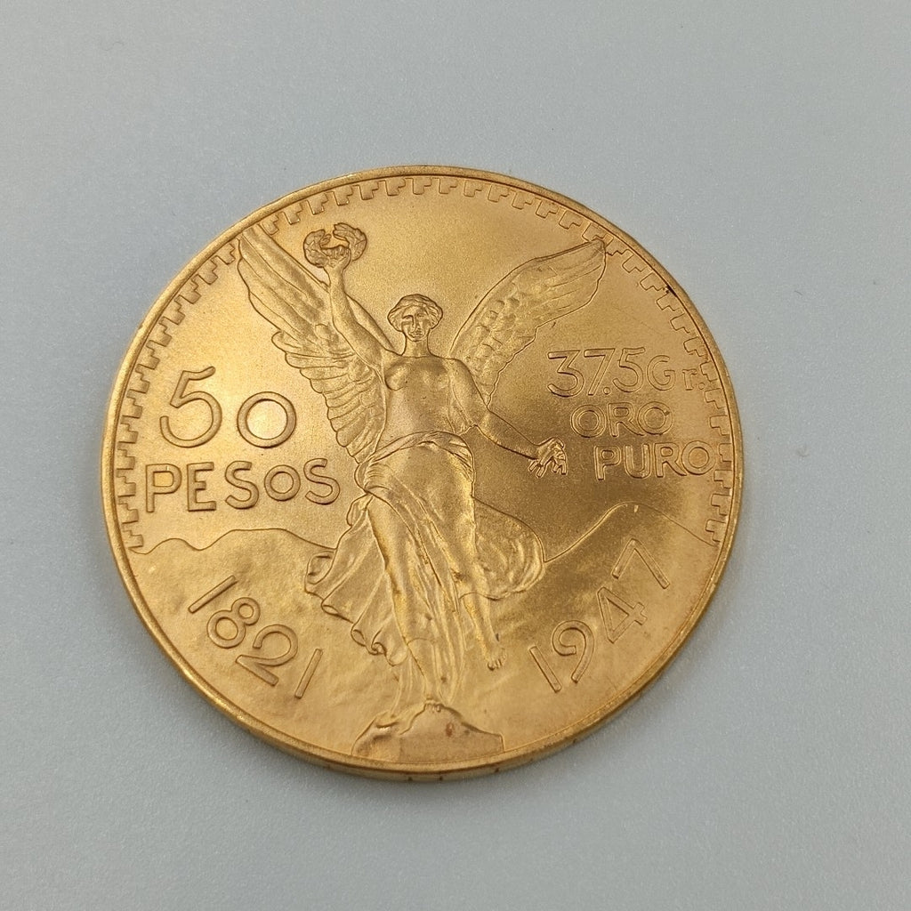 K1 41,60 GRMS 21 K IDENTIFICACIÓN MONEDA NOMINATIVA MONEDAS PESOS 50 PESOS (SEMINUEVO)