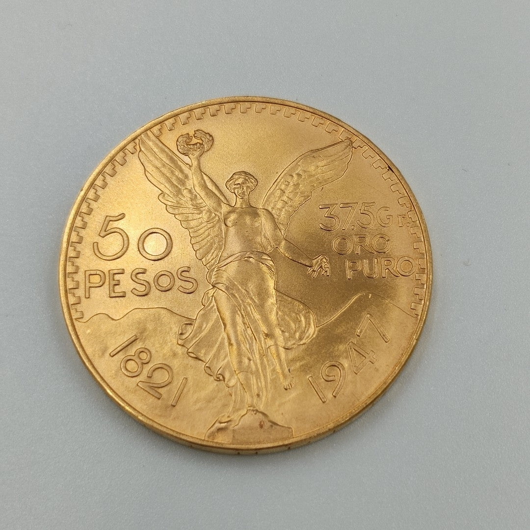 K1 41,60 GRMS 21 K IDENTIFICACIÓN MONEDA NOMINATIVA MONEDAS PESOS 50 PESOS (SEMINUEVO)