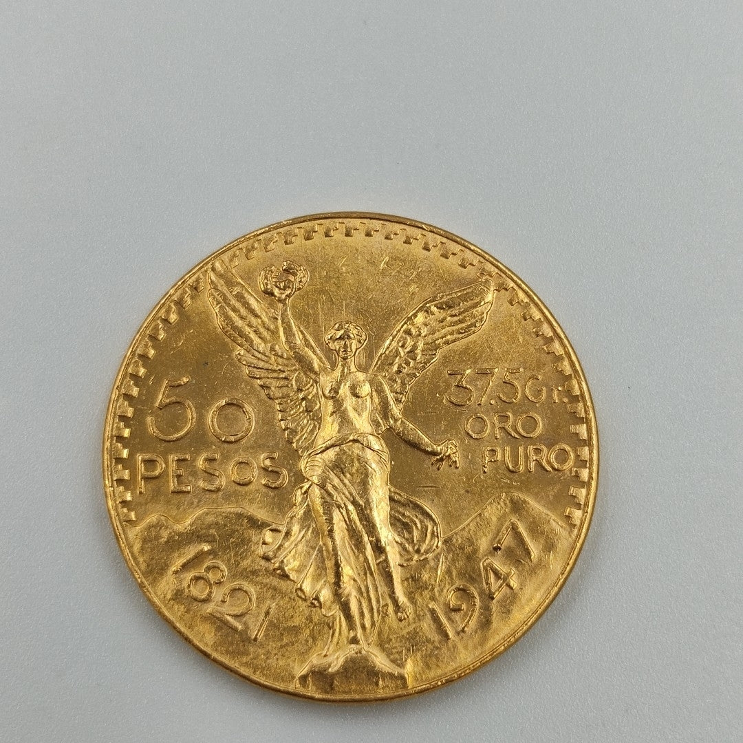 K1 41,60 GRMS 21 K IDENTIFICACIÓN MONEDA NOMINATIVA MONEDAS PESOS 50 PESOS (SEMINUEVO)