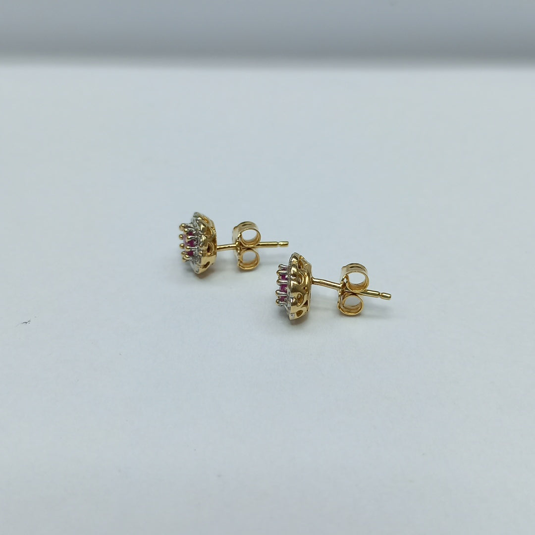 BROQUELES PAR ORO 14 K 2,20 GRMS (SEMINUEVO)