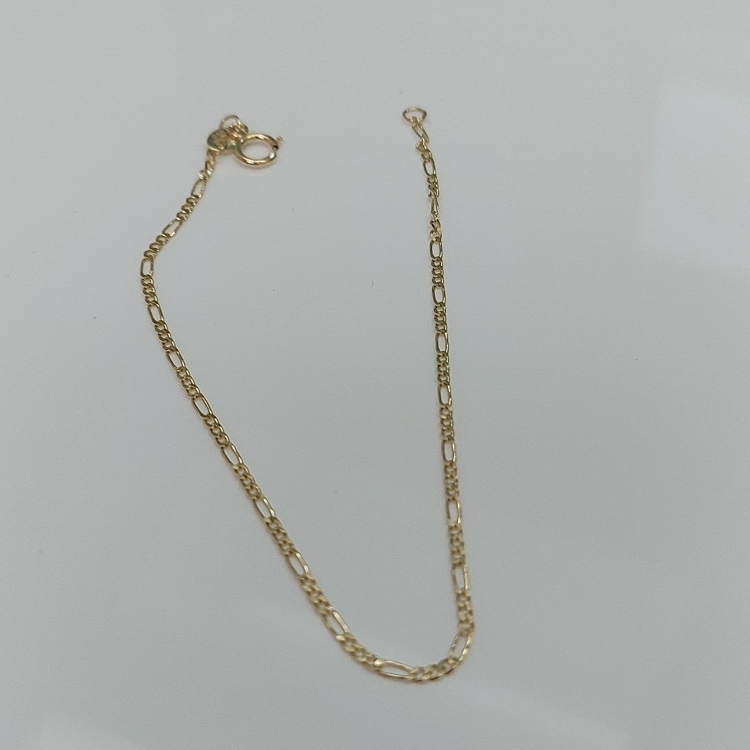 PULSERAS TEJIDO 3X1 ORO 14K 16 CM 0.9 GR (NUEVO)
