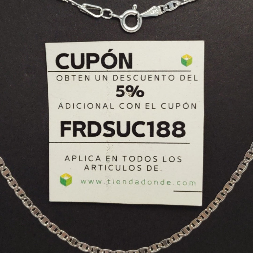 CADENA TEJIDO ESPEJO PLATA .925 60 CM 4.3 GR (NUEVO)