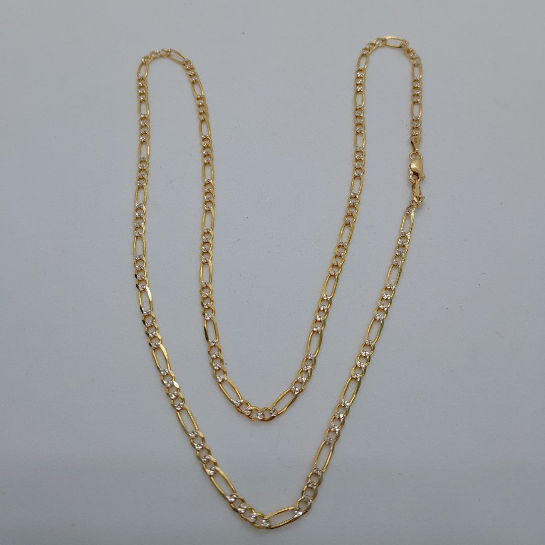 CADENAS 3X1 DIAMANTADA ORO 14K 55 CM 8.6 GR (NUEVO)