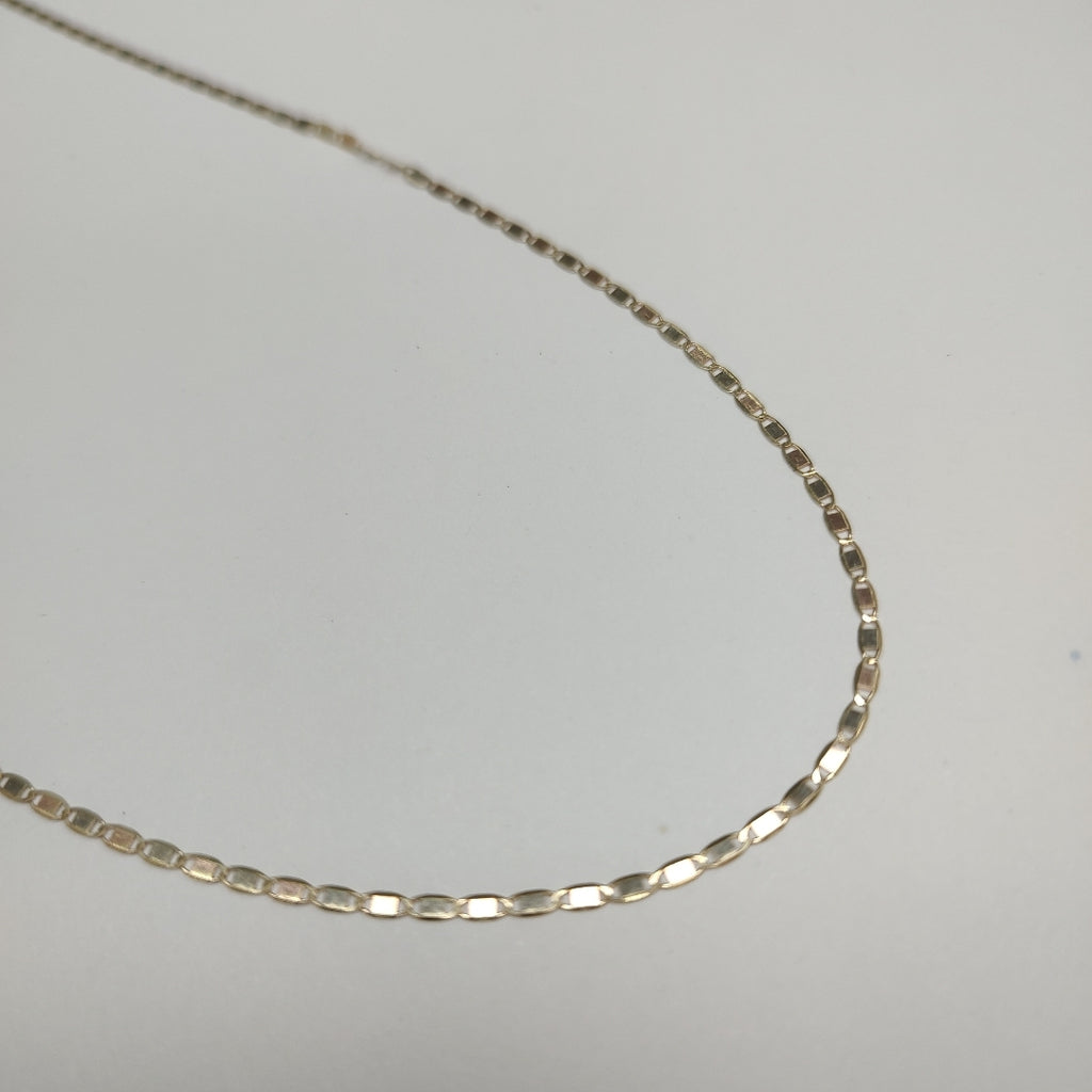 CADENAS TEJIDO ESPEJO ORO 10K 50 CM 1.6 GR (NUEVO)