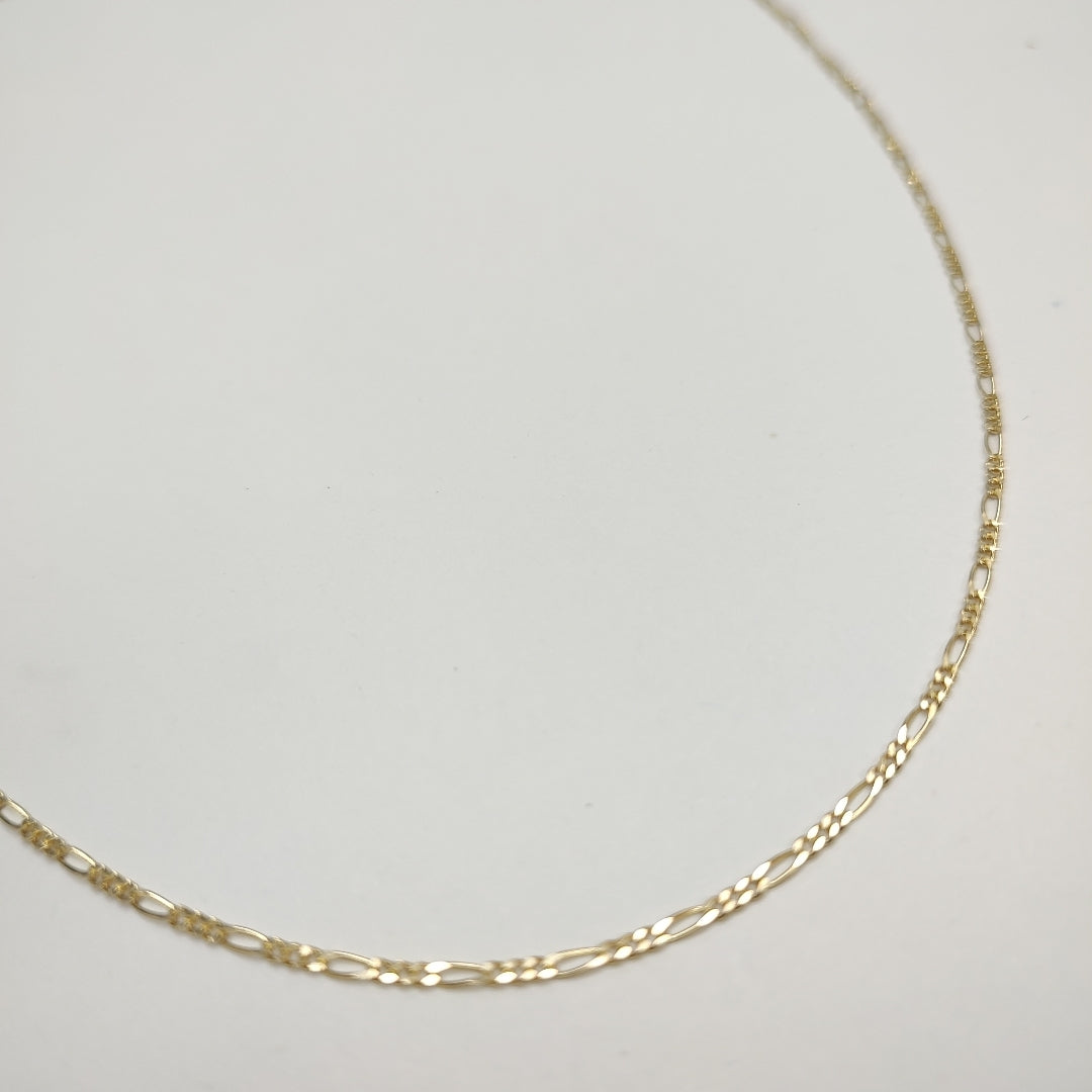 CADENAS TEJIDO 3X1 ORO 14K 55 CM 2.6 GR (NUEVO)