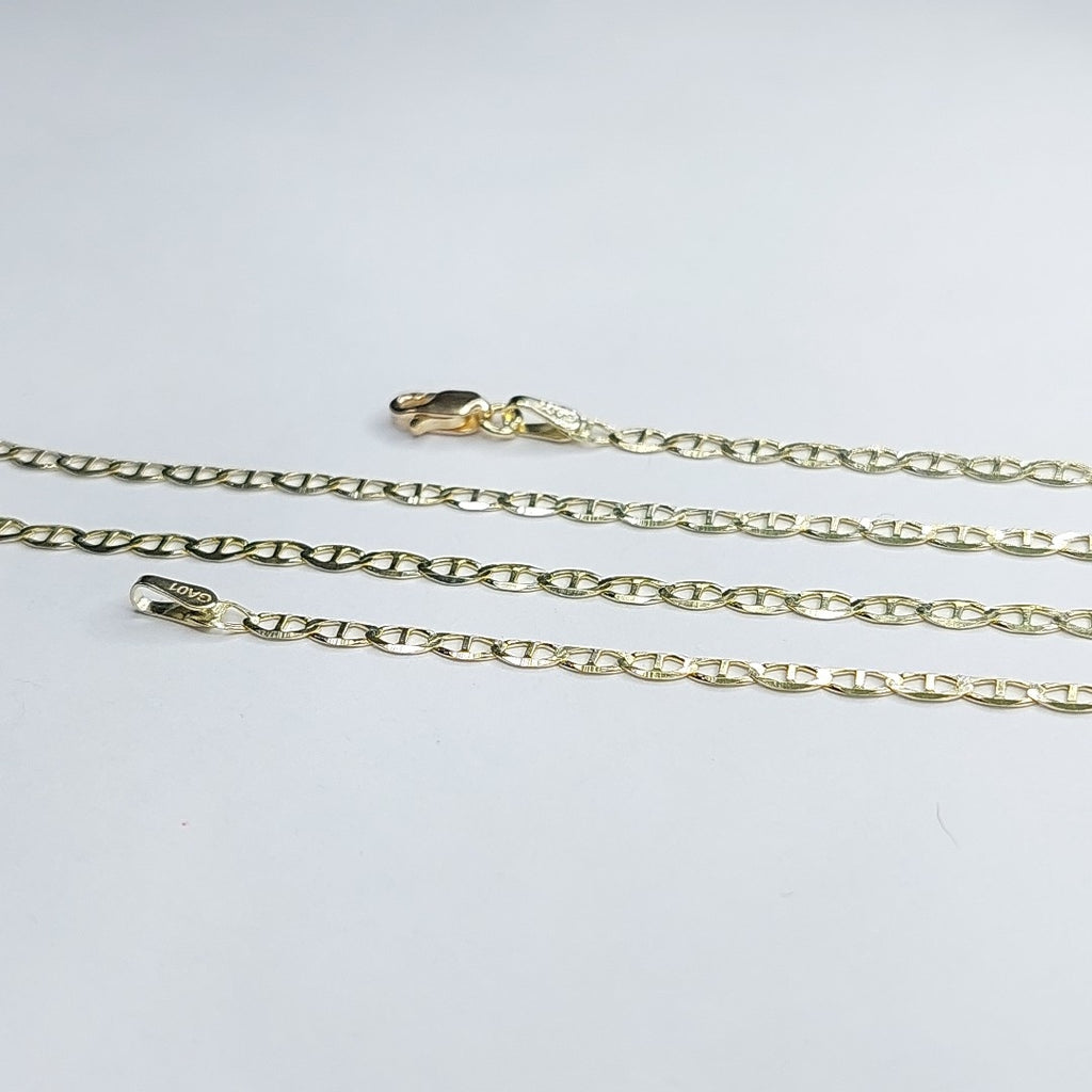 CADENAS TEJIDO GUCHI ORO 10K 60 CM 4.1 GR (NUEVO)