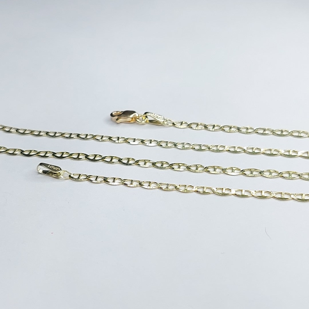 CADENAS TEJIDO GUCHI ORO 10K 60 CM 4.1 GR (NUEVO)