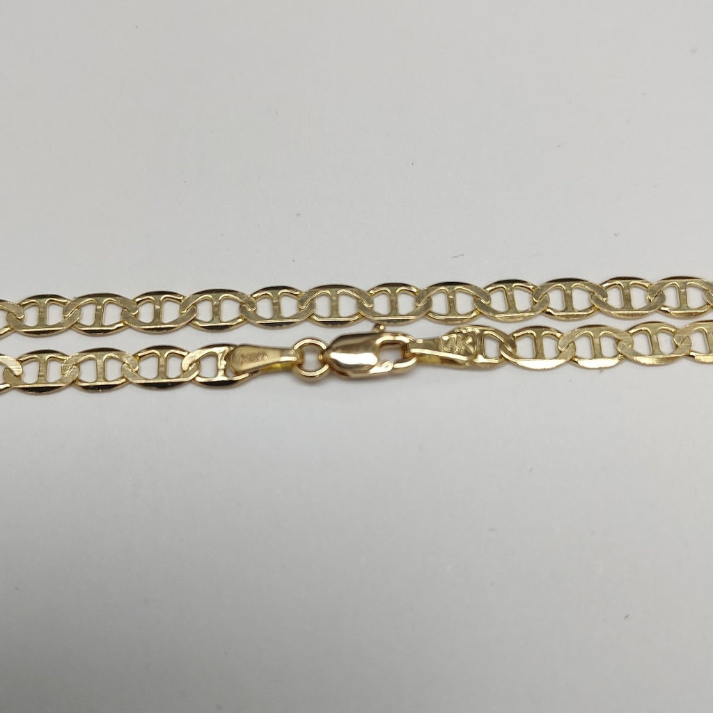 PULSERAS TEJIDO MARINERA ORO 14K 21 CM 3.5 GR (NUEVO)