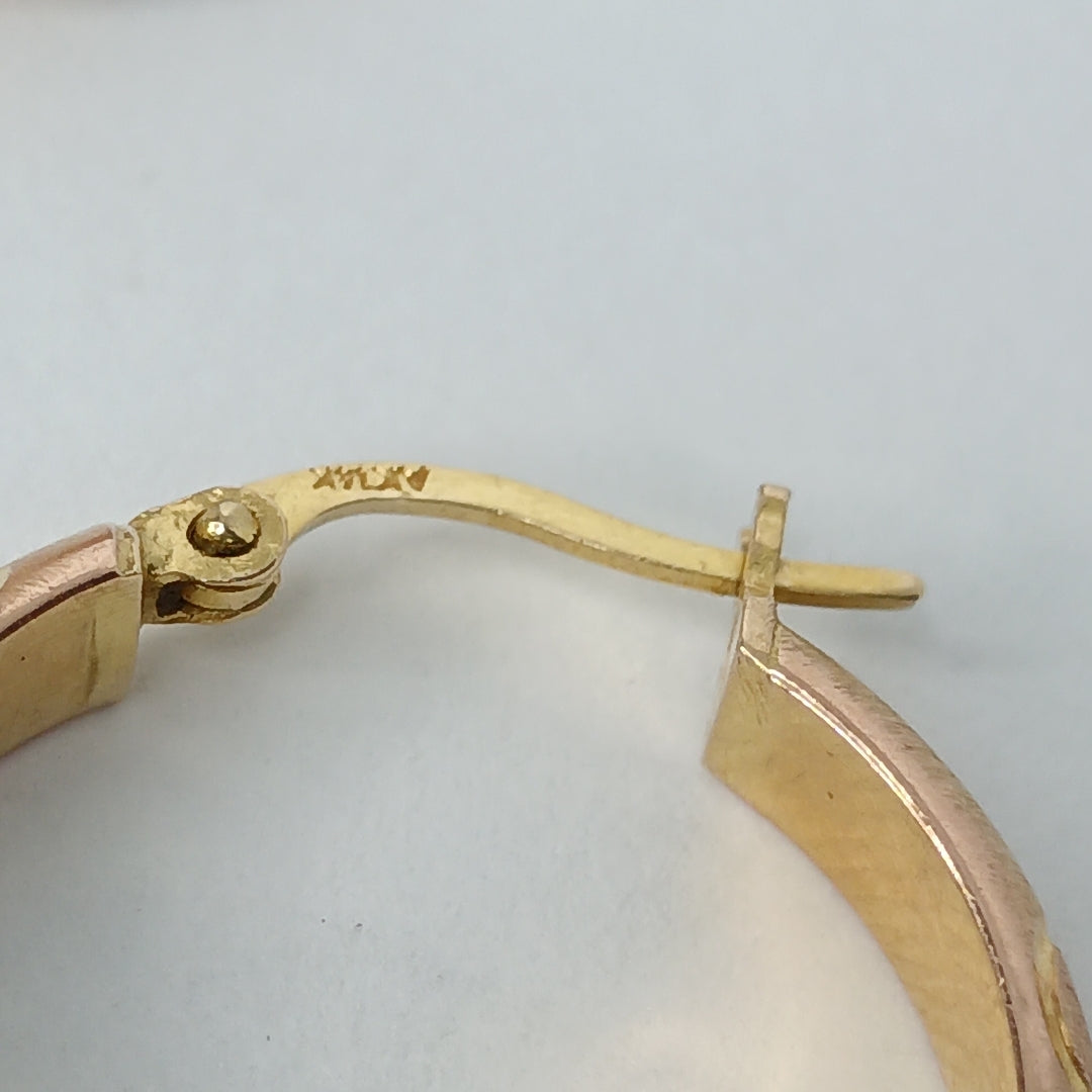 ARRACADAS PAR ORO 14 K 3.7 GRMS (SEMINUEVO)