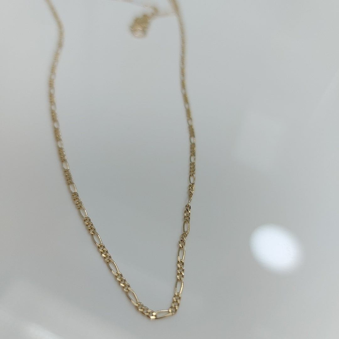 CADENAS TEJIDO 3X1 ORO 14K 55 CM 2.6 GR (NUEVO)