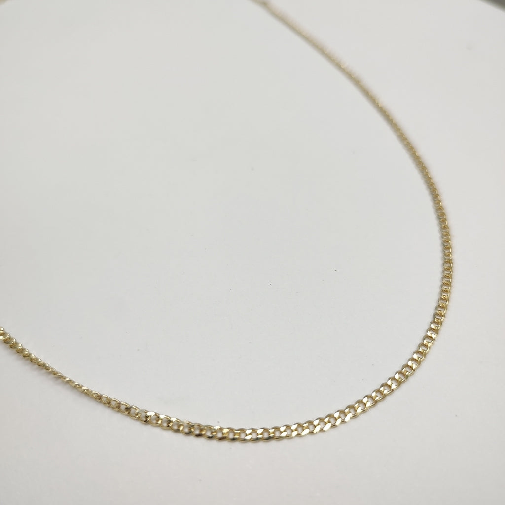 CADENAS TEJIDO BARBADA ORO 10K 50 CM 3.5 GR (NUEVO)