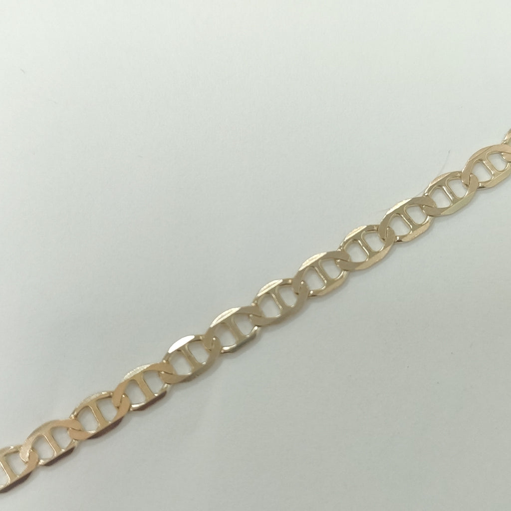 PULSERAS TEJIDO MARINERA ORO 14K 21 CM 3.4 GR (NUEVO)