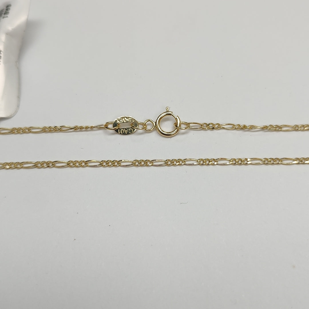 CADENAS TEJIDO 3X1 ORO 14K 55 CM 2.6 GR (NUEVO)