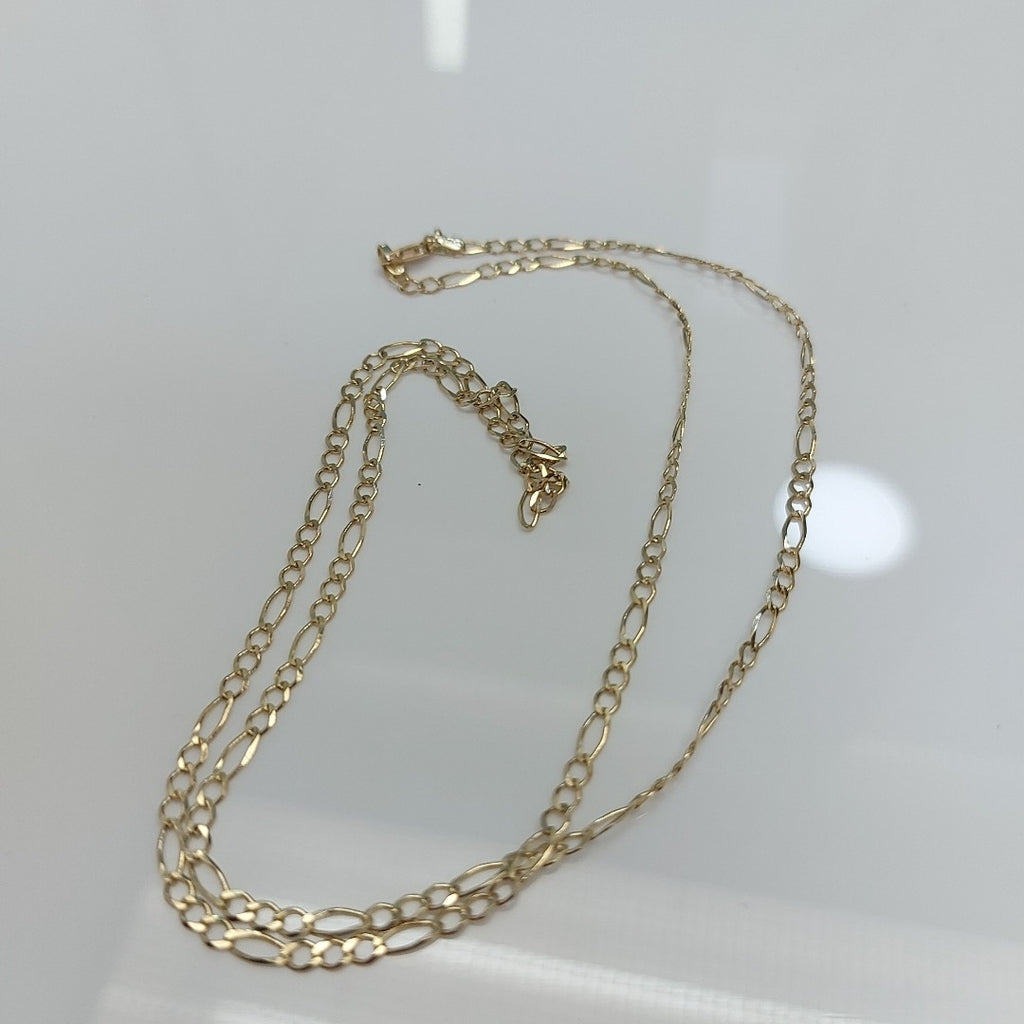 CADENAS TEJIDO 3X1 ORO 10K 60 CM 4.4 GR (NUEVO)