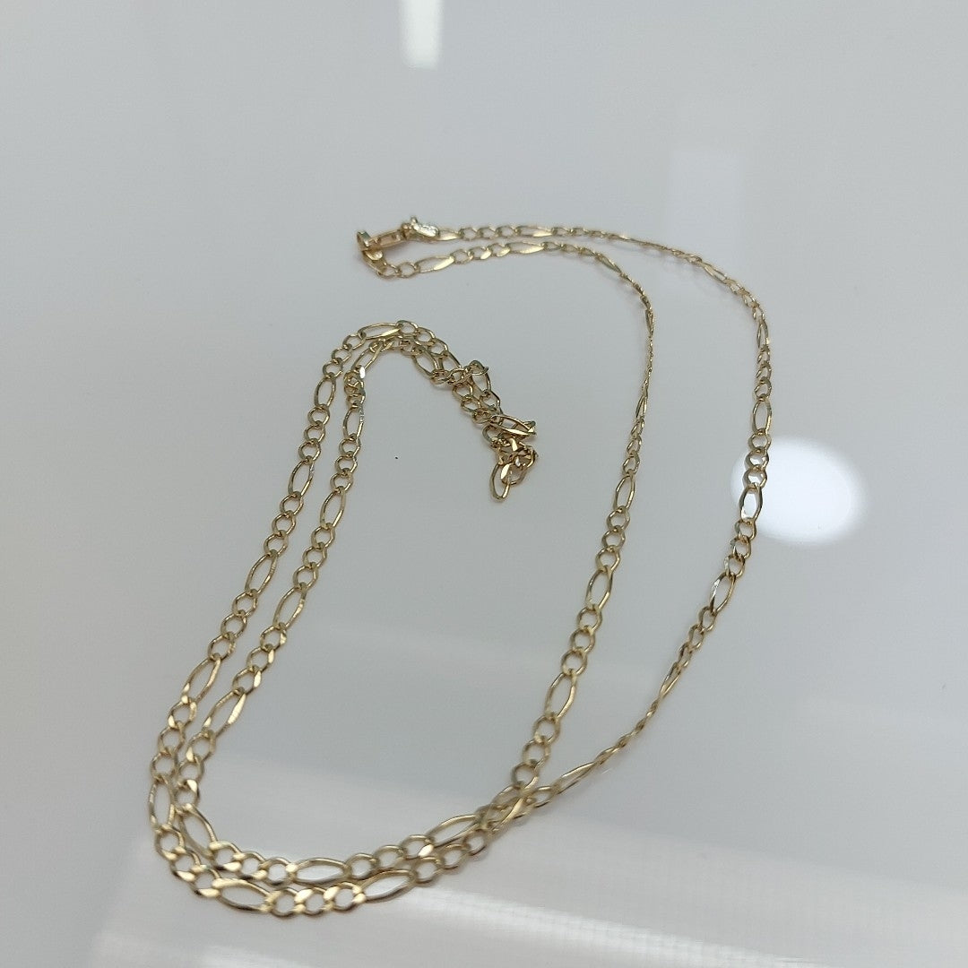 CADENAS TEJIDO 3X1 ORO 10K 60 CM 4.4 GR (NUEVO)
