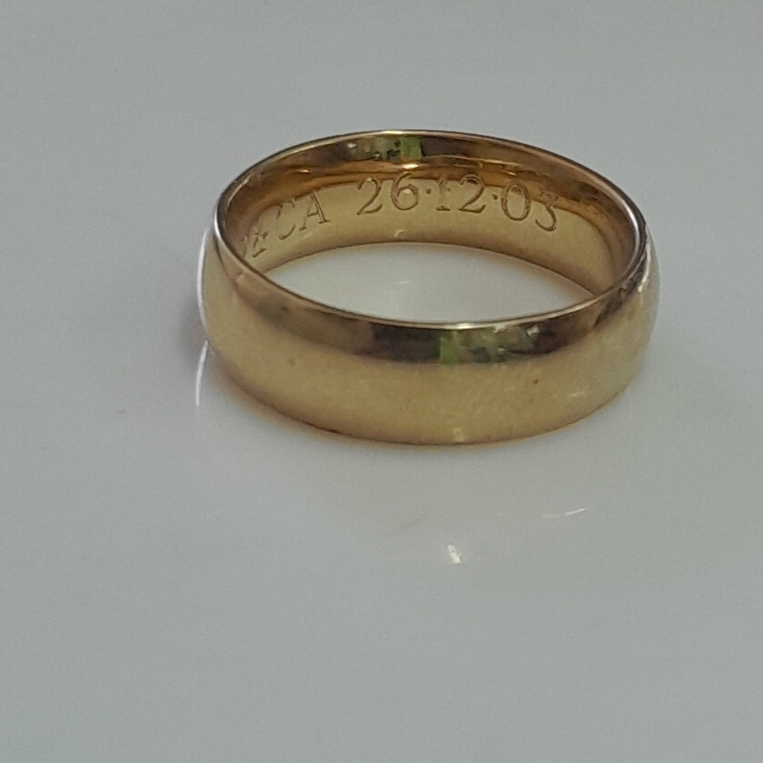 ARGOLLA ORO 14 K 2.9 GRMS (SEMINUEVO)