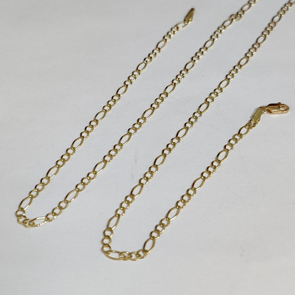 CADENAS TEJIDO 3X1 ORO 10K 55 CM 4.2 GR (NUEVO)