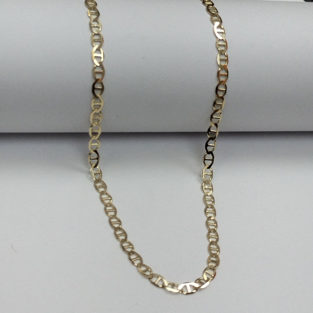 CADENAS TEJIDO MARINERA ORO 14K 60 CM 8.8 GR (NUEVO)