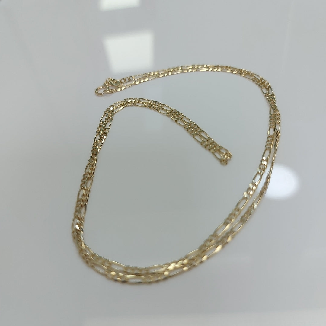 CADENAS TEJIDO 3X1 ORO 10K 55 CM 3.2 GR (NUEVO)