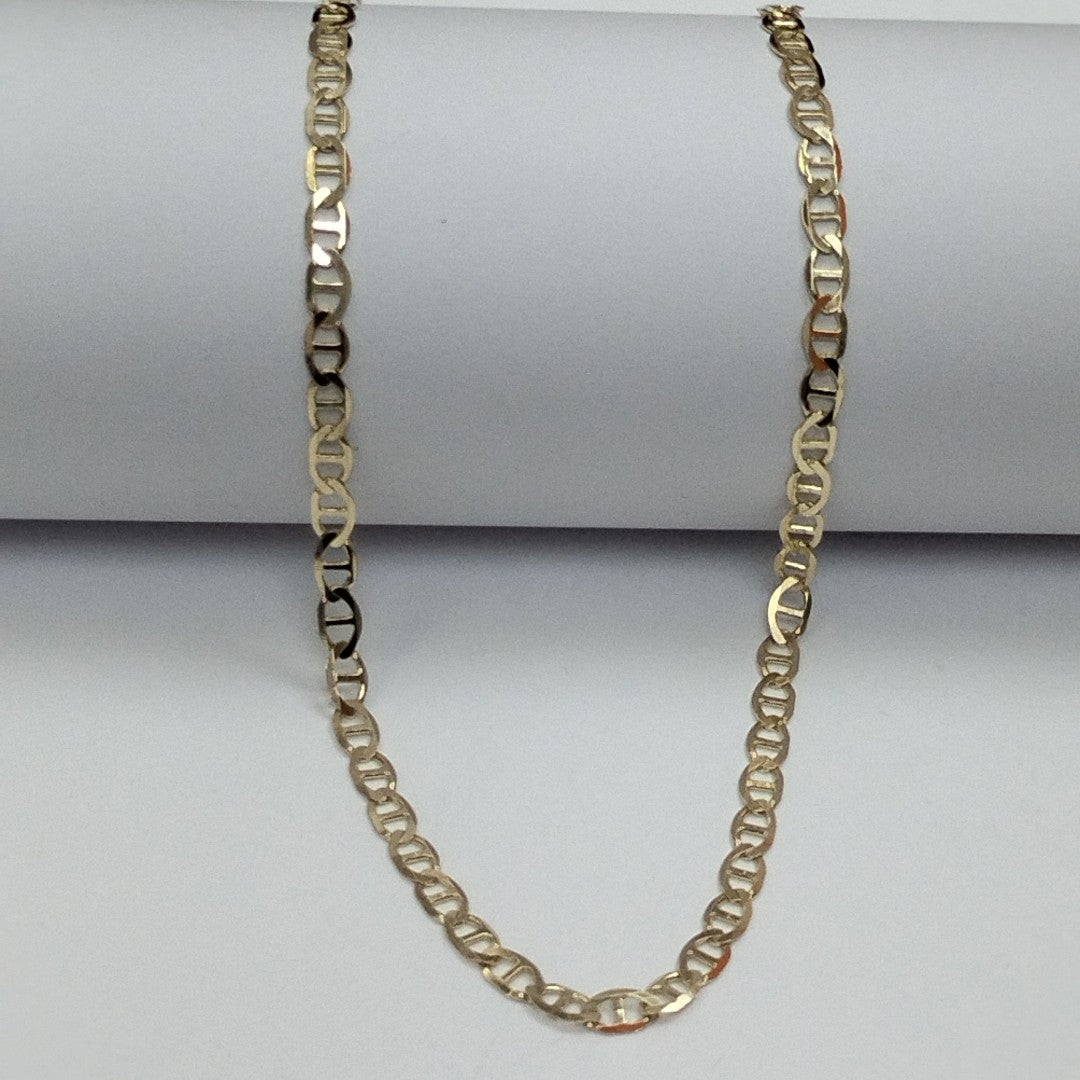 CADENAS TEJIDO MARINERA ORO 14K 50 CM 7.5 GR (NUEVO)