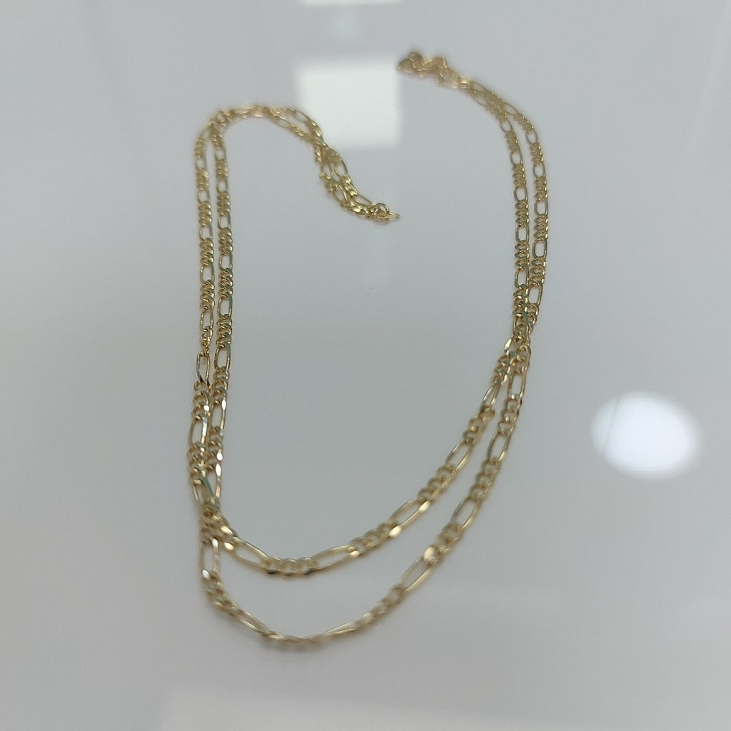 CADENAS TEJIDO 3X1 ORO 10K 55 CM 3.2 GR (NUEVO)