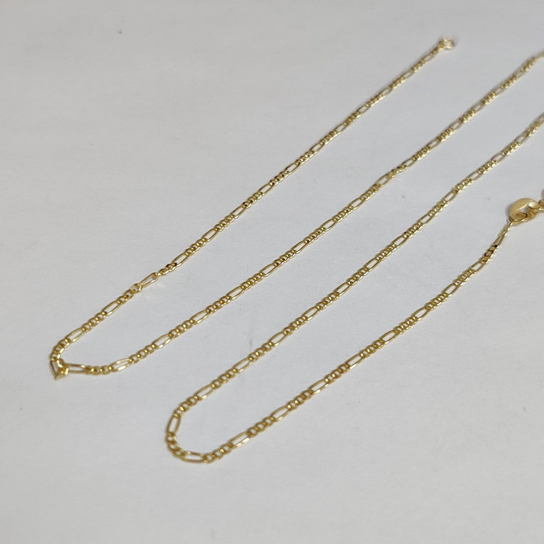 CADENAS TEJIDO 3X1 ORO 14K 55 CM 2.4 GR (NUEVO)
