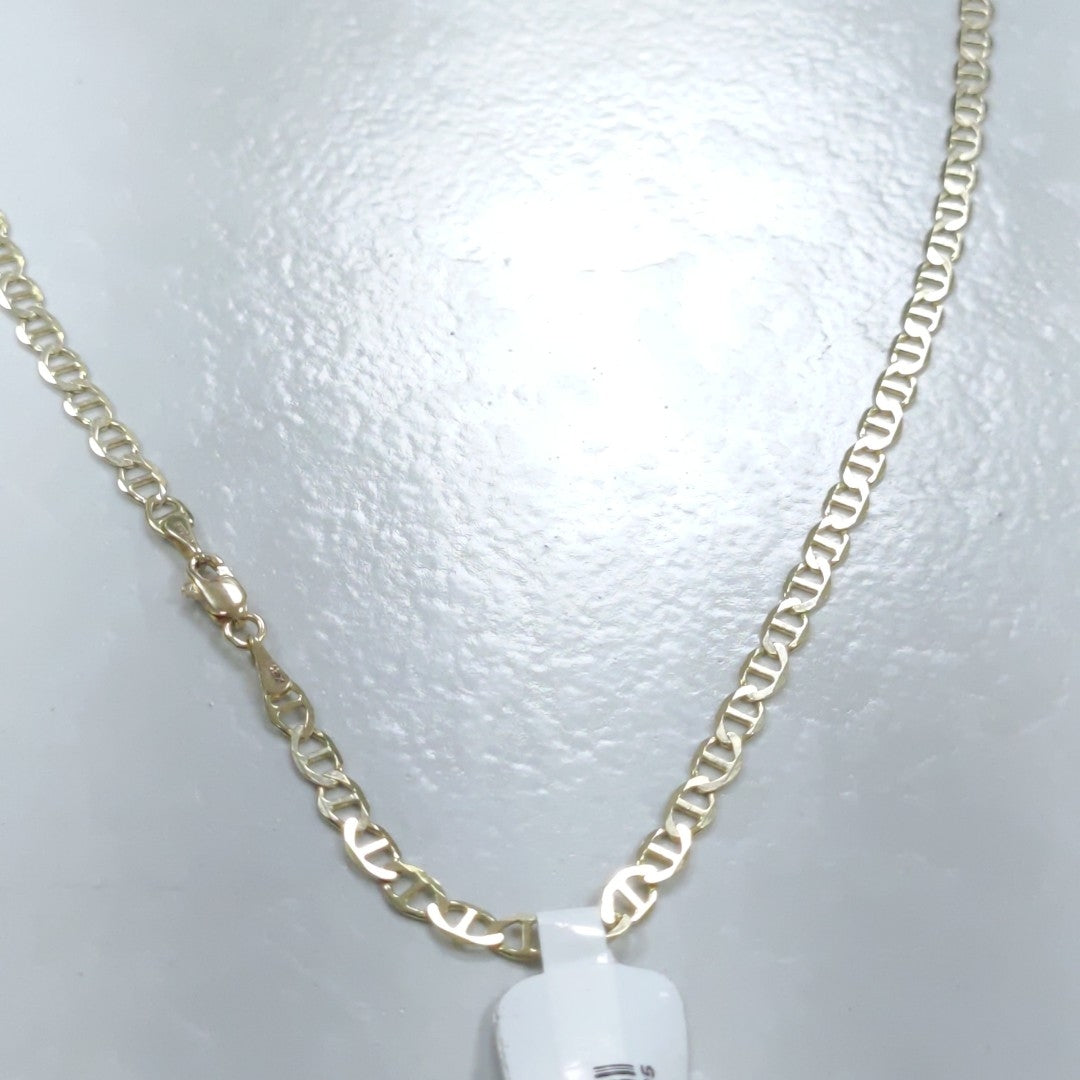 CADENAS TEJIDO MARINERA ORO 14K 55 CM 8 GR (NUEVO)