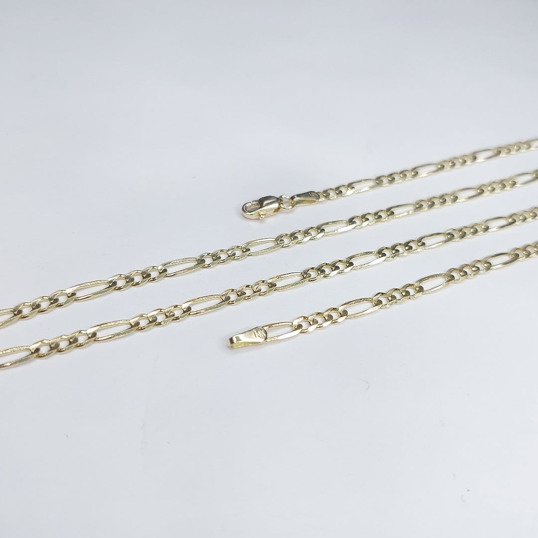 CADENAS 3X1 ORO 14K 60 CM 8.4 GR (NUEVO)